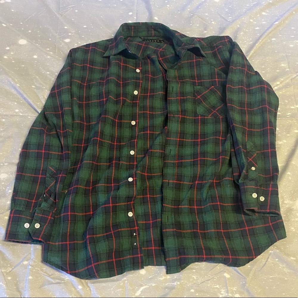 Black and red flannel